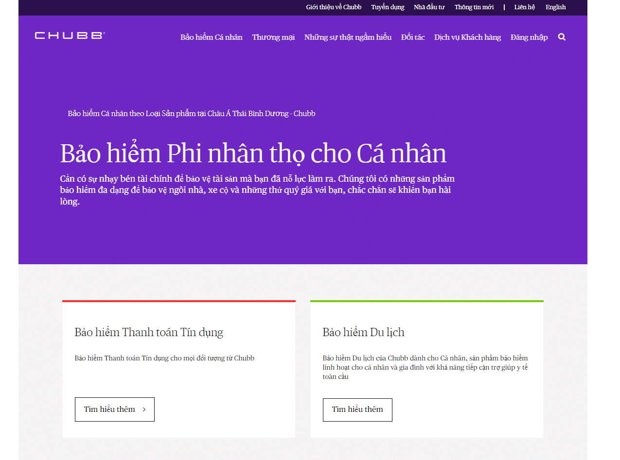 Bảo hiểm Chubb Việt Nam