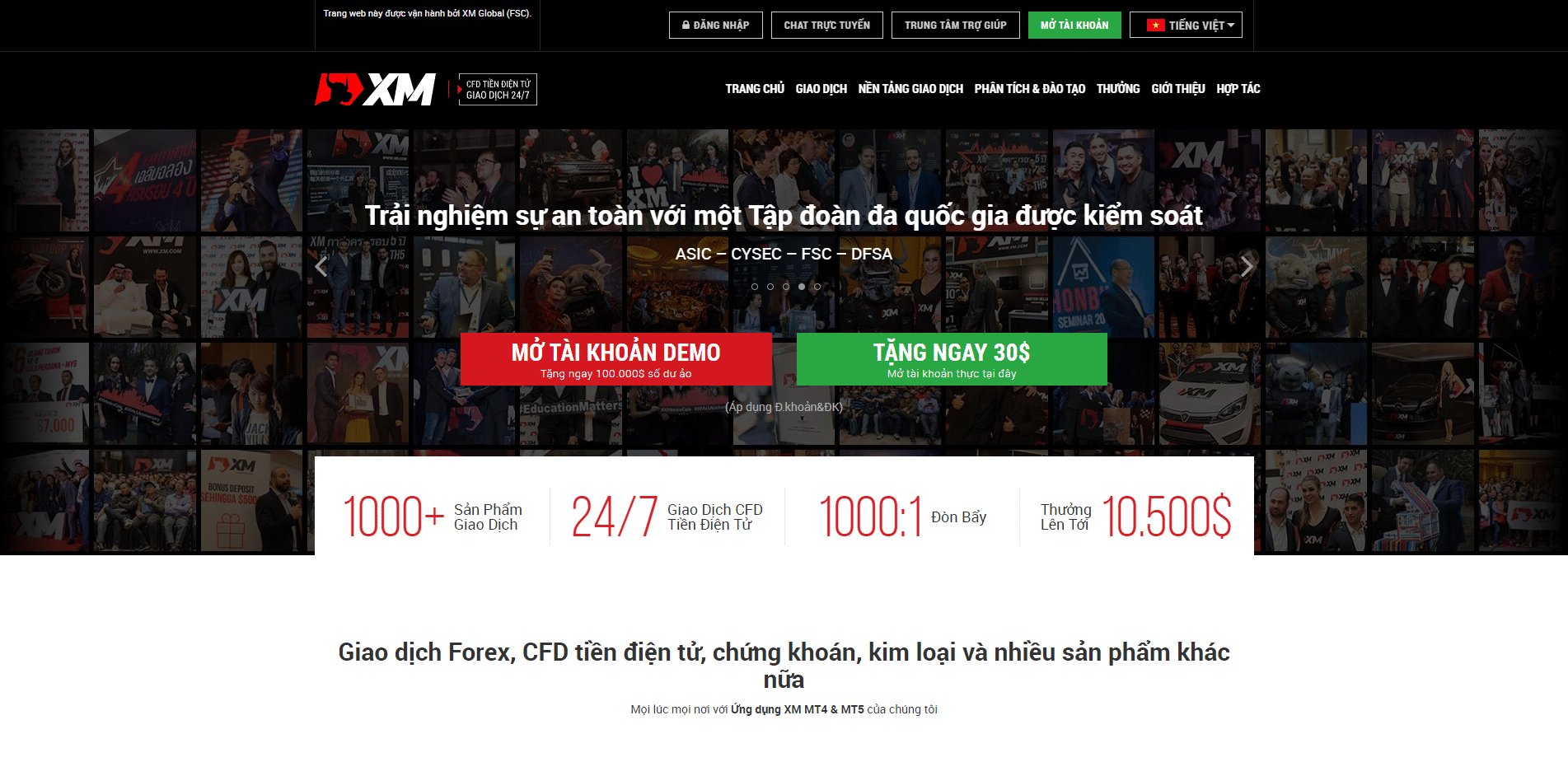 sàn Forex bonus tiền thưởng