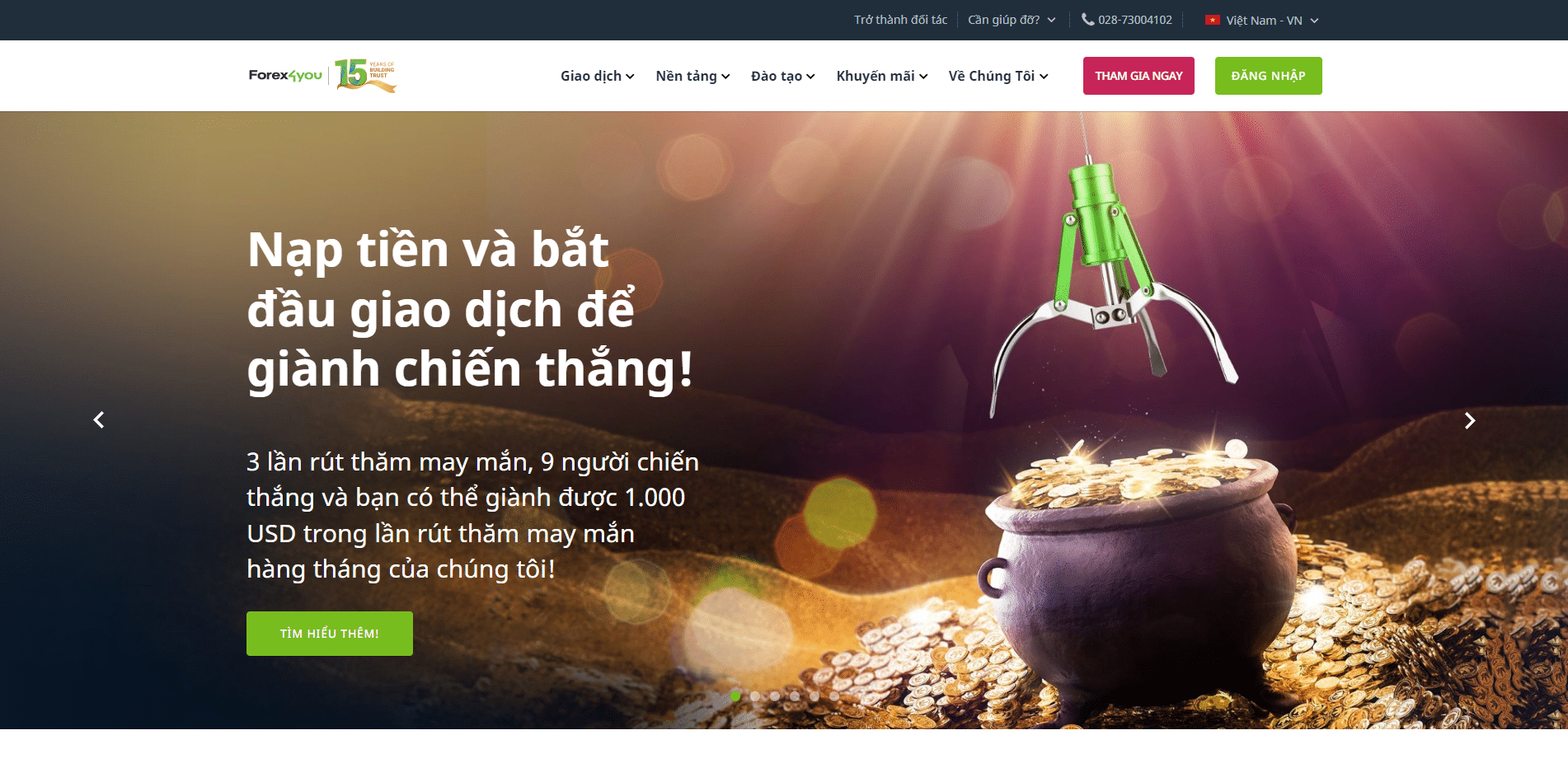sàn Forex bonus tiền thưởng