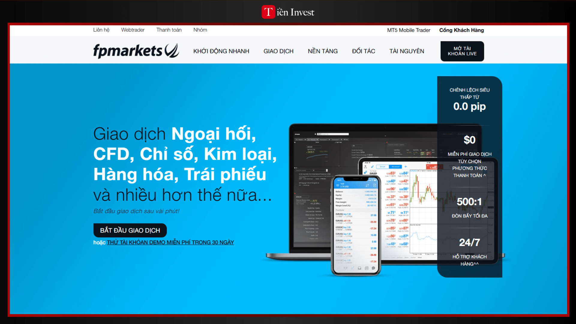 trang web FP Markets