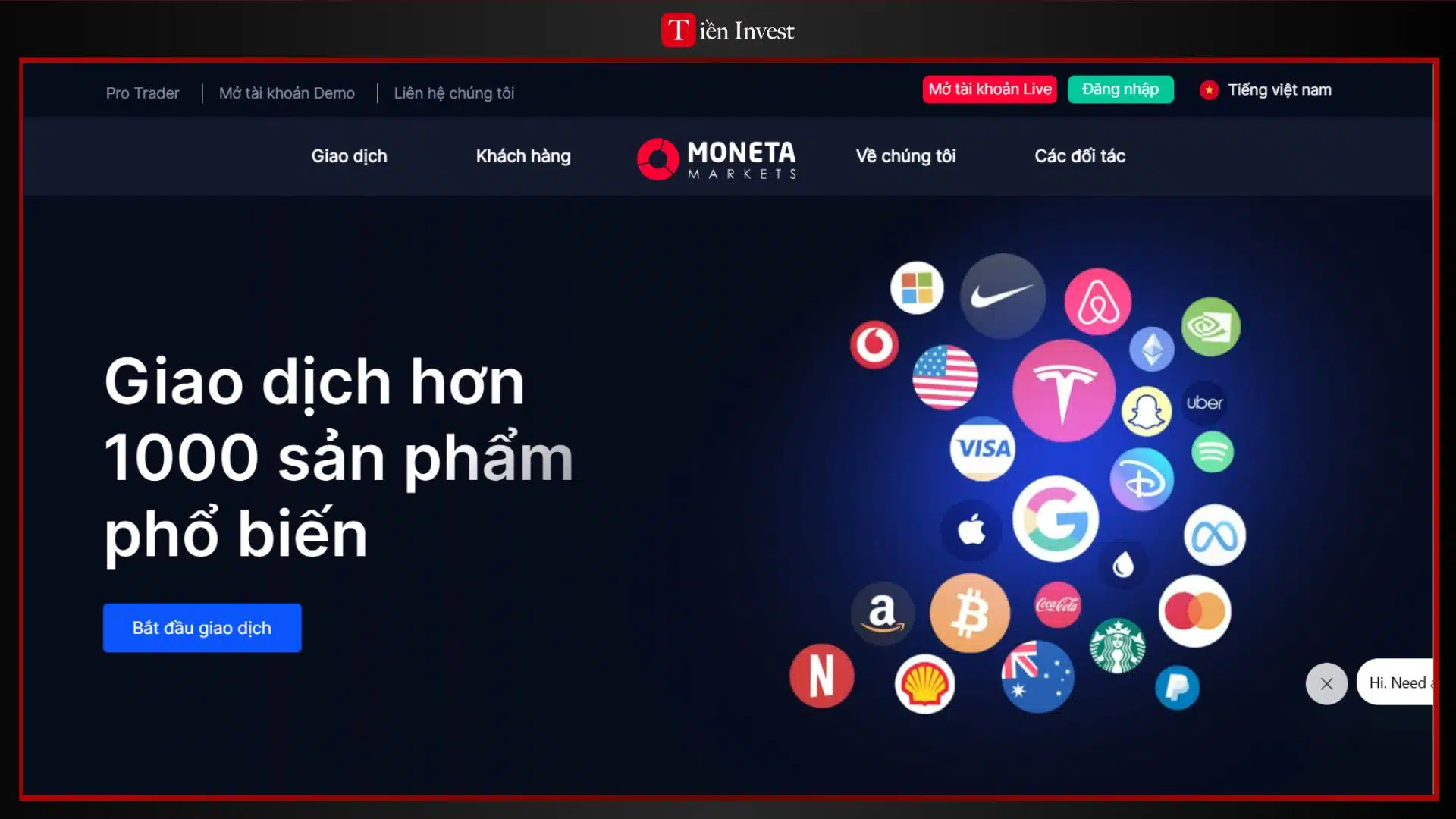 trang web Moneta Markets