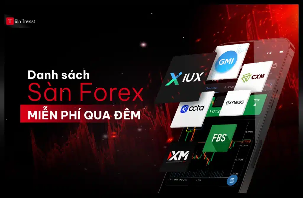 Danh sách các sàn forex không có phí qua đêm Danh sách các sàn forex không có phí qua đêm bao gồm sàn IUX, CXM, GMI Markets, Exness, XM, Octa và FBS.