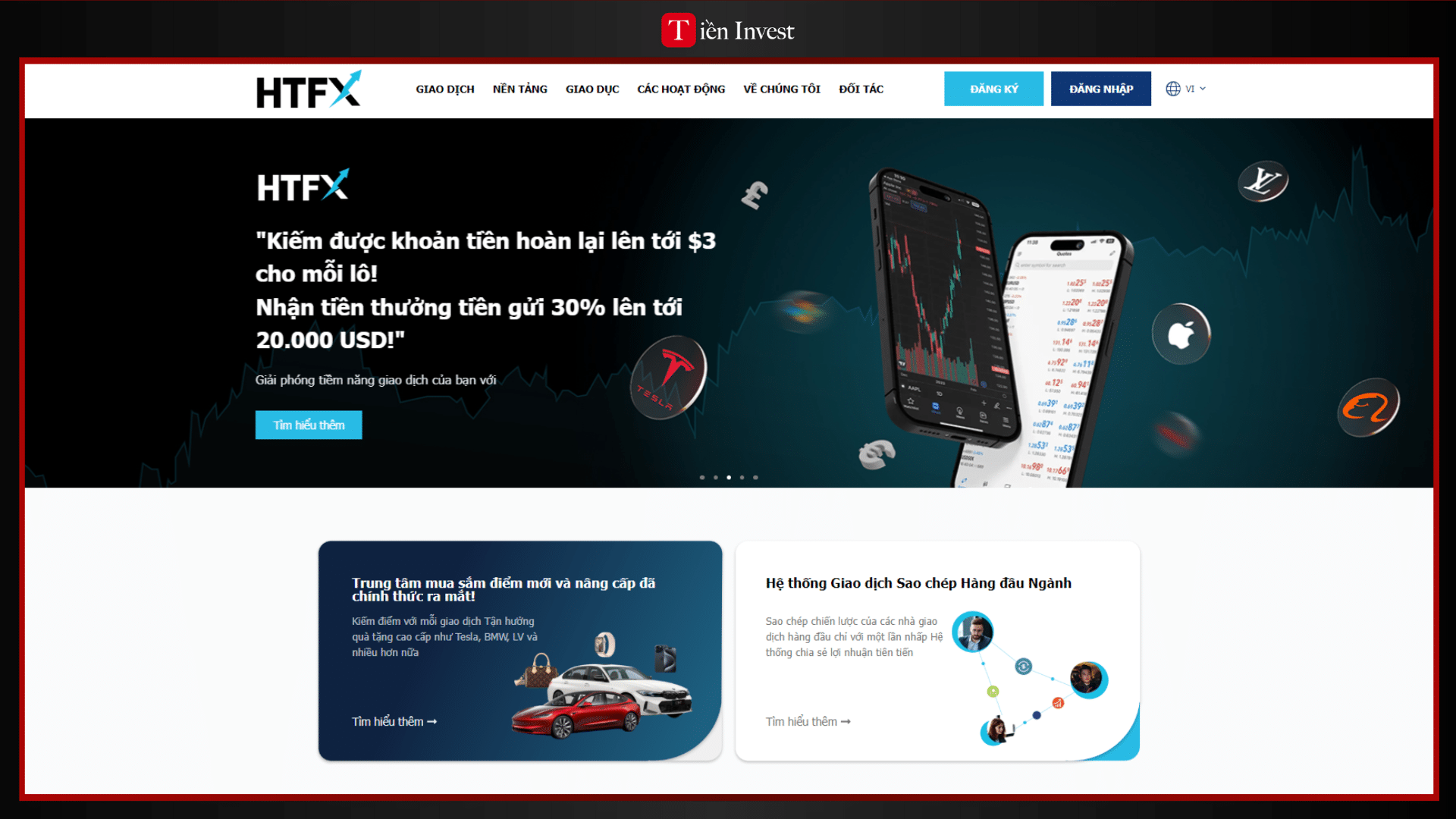 trang web HTFX