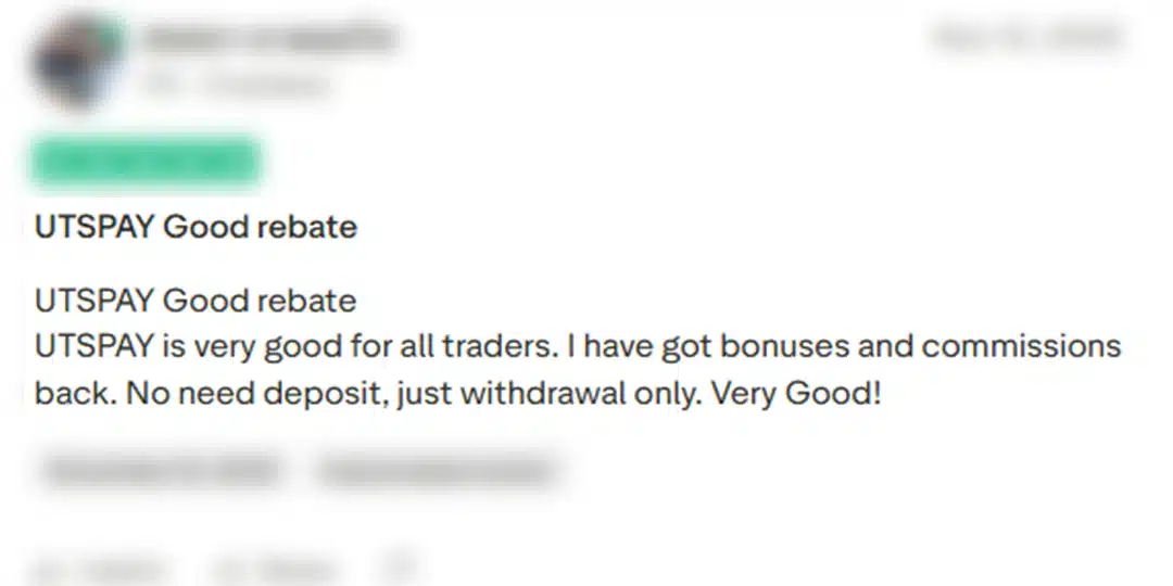 Nền tảng UTSPAY - Đánh giá từ người dùng 3